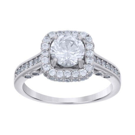 925 Sterling Silver Womens Cubic-Zirconia Fashion Ring Size 10