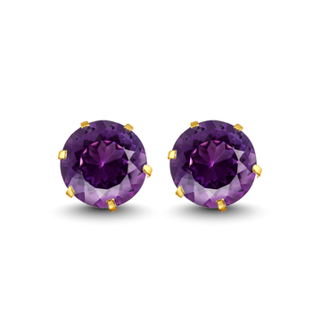 Gold Stud Earrings Broquele