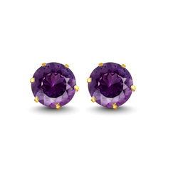 Gold Stud Earrings Broquele