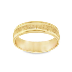 Gold Wedding Bands  -  Men'