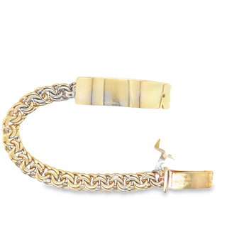 10KT Gold 7MM Regular Chino Link Bracelet, 6 inches (No Name, As Is)