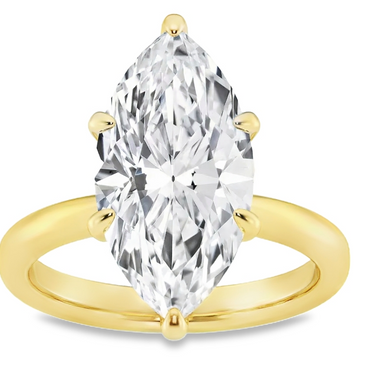 5.22CTTW Certified Lab-Created Marquise Diamond Engagement Ring with H