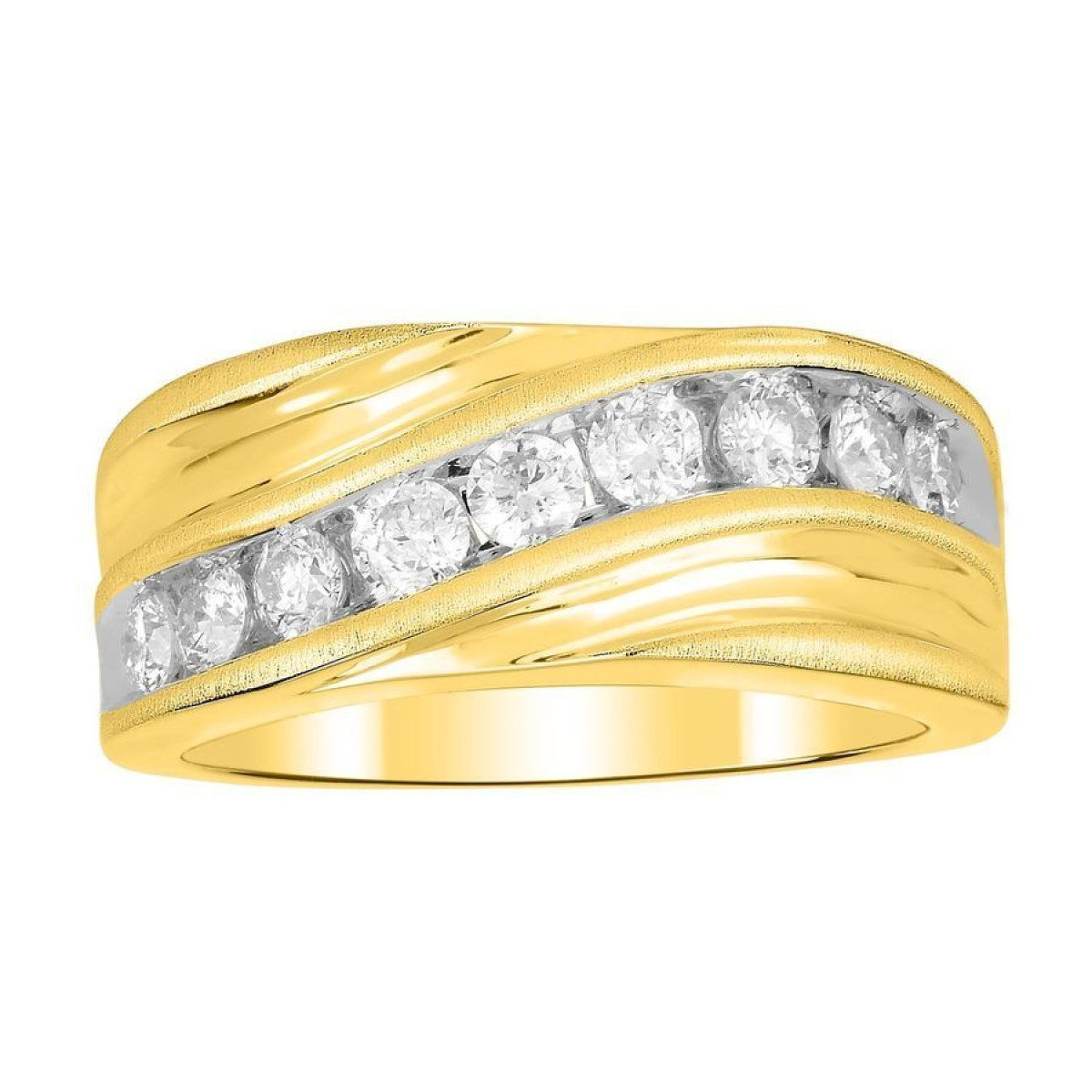 Diamond Wedding Bands - Men'