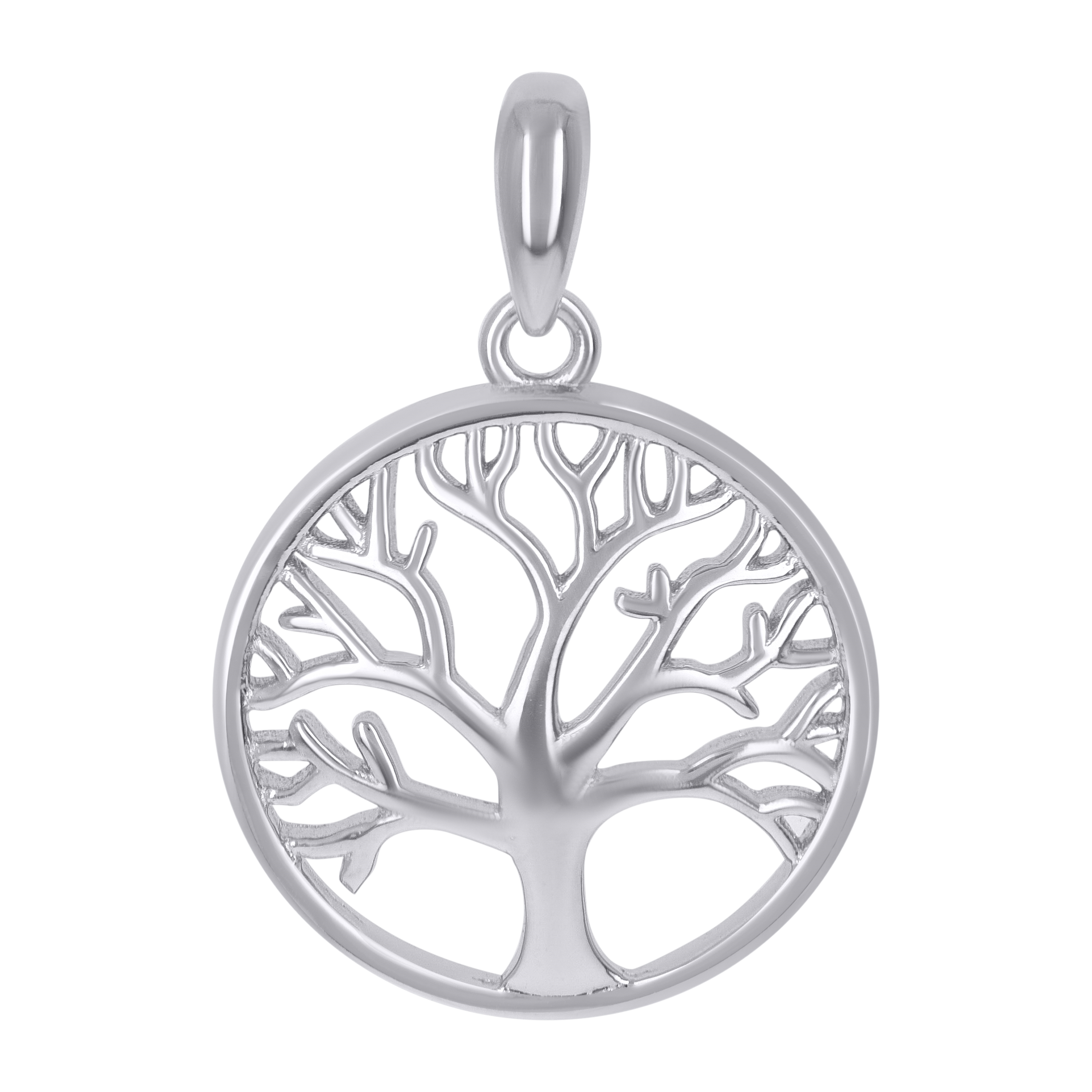 925 Sterling Silver Unisex Tree Of Life Good Luck Charm Pendant