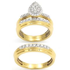 Diamond Wedding Trio Set