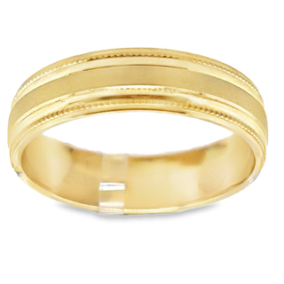 Gold Wedding Bands  -  Men'