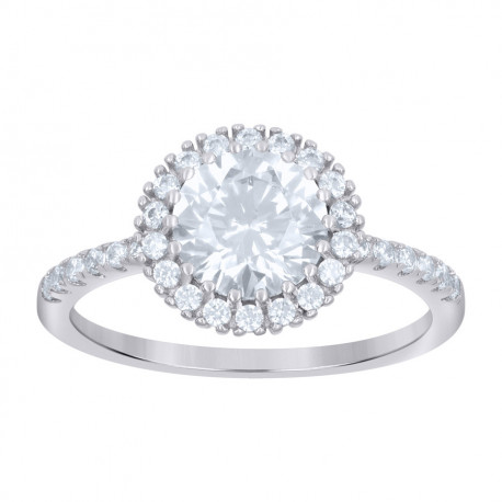 925 Sterling Silver Womens Cubic-Zirconia Fashion Ring Size 8