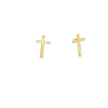 Gold Stud Earrings Broquele