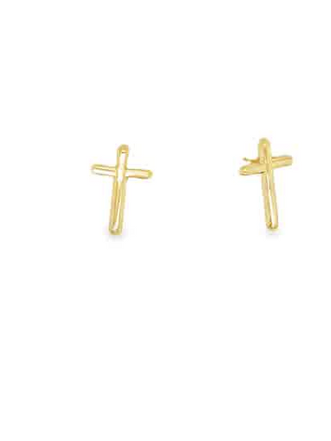 Gold Stud Earrings Broquele