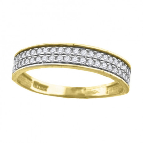 Gold Wedding Bands  -  Women'