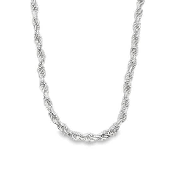 Sterling Silver Rope Chain With Lobster Clasp
