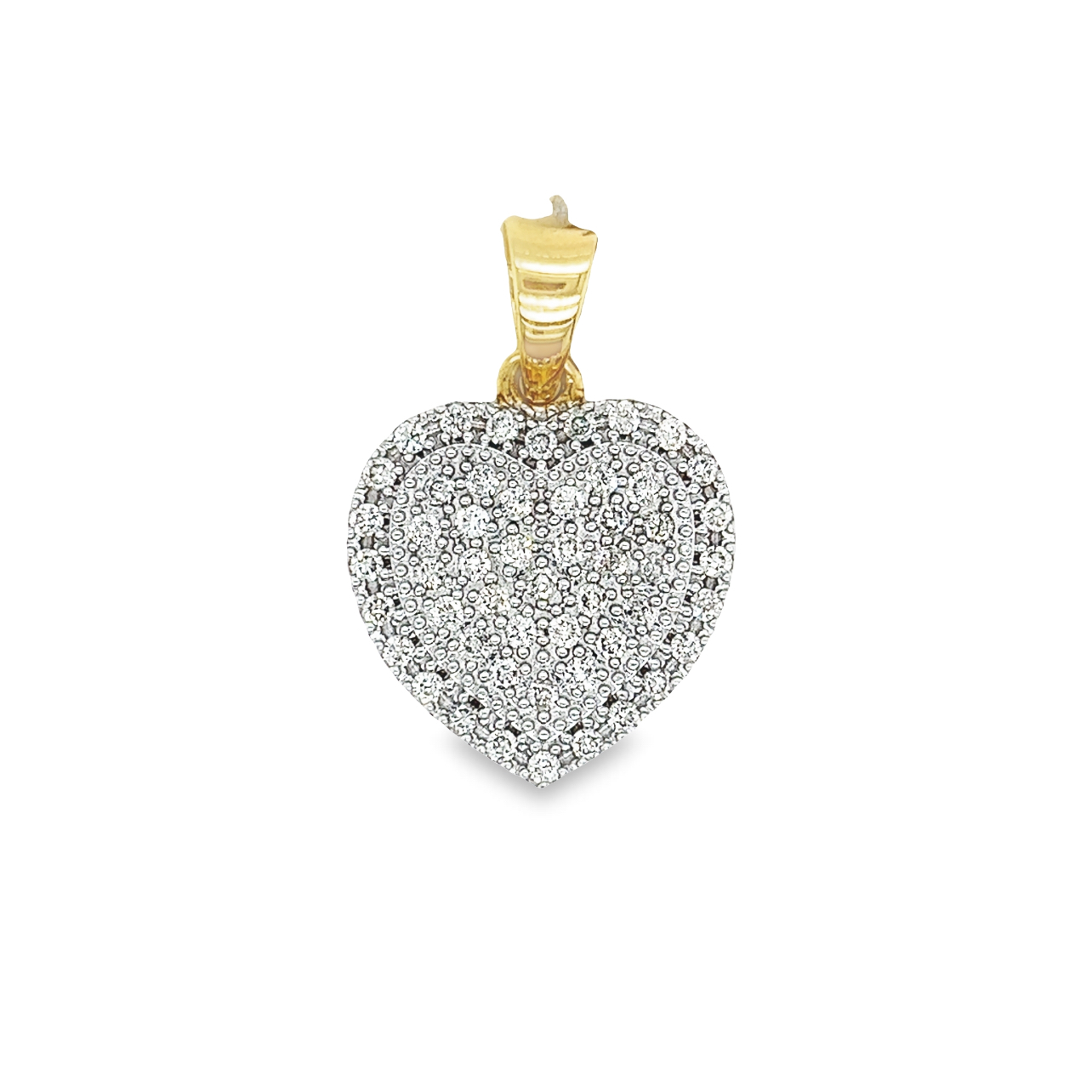 10K GOLD DIAMOND HEART PENDANT 1.79 CTTW