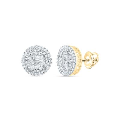 5/8CTW-NAT DIA NK FASHION ROUND EARRING