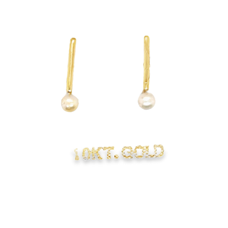 Gold Stud Earrings Broquele