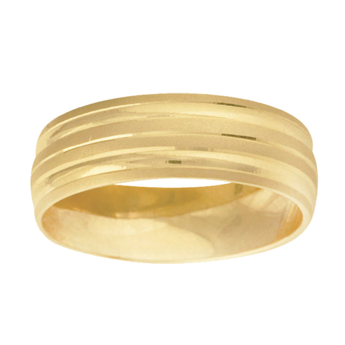 Gold Wedding Bands  -  Men'