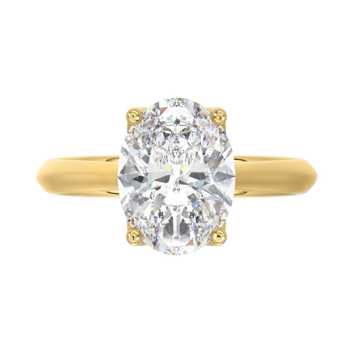 Lab Diamond Engagement Ring