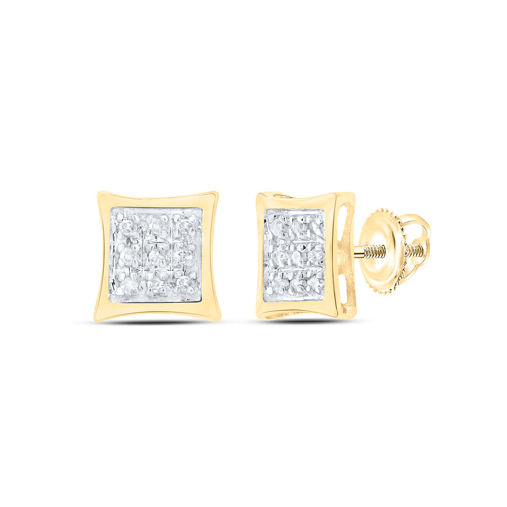 10KT YELLOW GOLD 1/20CT DIAMOND SMALL STUD EARRINGS