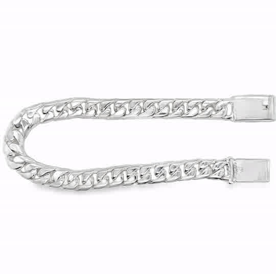 Sterling Silver Miami Cuban 8mm Bracelet 7.75IN