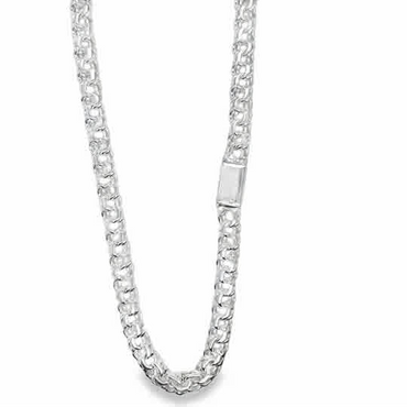 6.5MM SILVER CHINO LINK CHAIN 24IN LONG