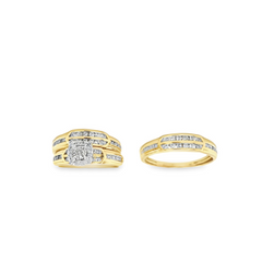 Diamond Wedding Trio Set