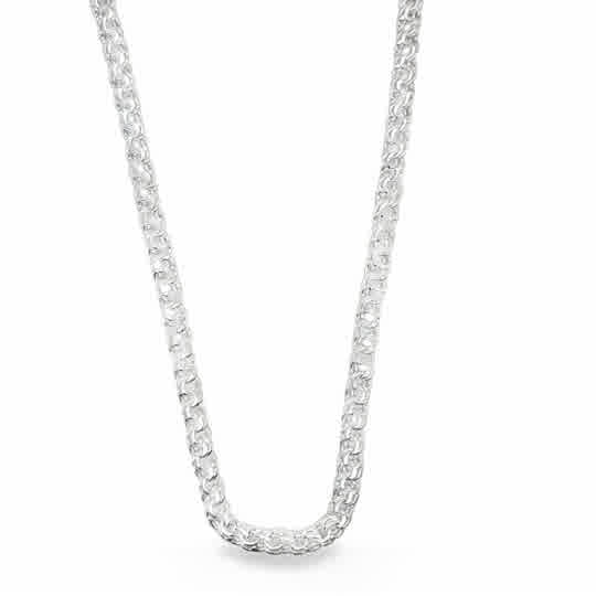 5MM STERLING SILVER CHINO LINK CHAIN 18IN
