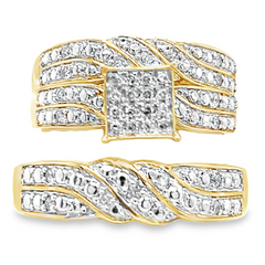 Diamond Wedding Trio Set