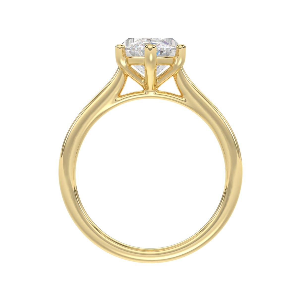 14K Yellow Gold 1.50CT Certified Lab-Grown Diamond Marquise Solitaire