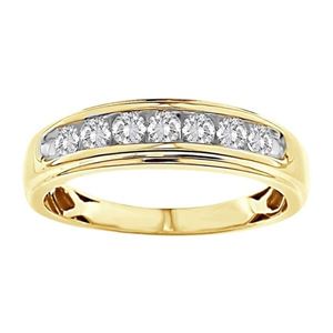 Diamond Wedding Bands - Men'