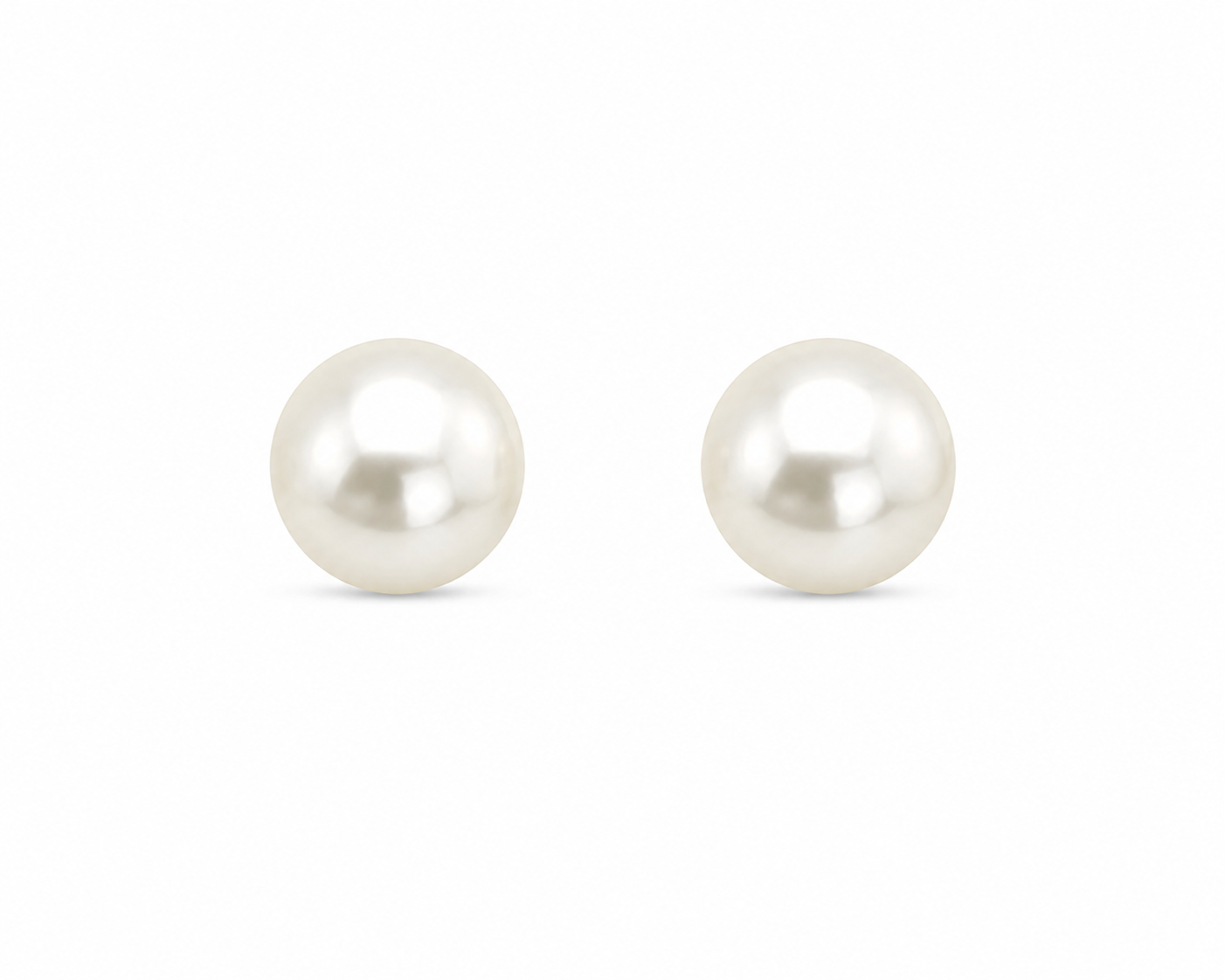 10KT Gold 5MM Pearl Stud Earrings with Screwbacks