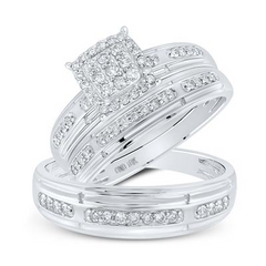 Diamond Wedding Trio Set
