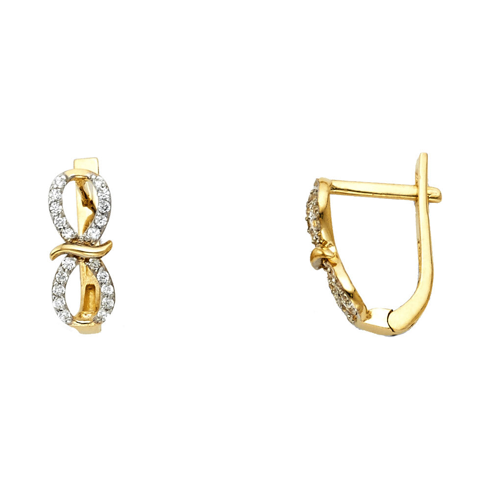 Lady's Yellow 14 KT Huggie Earrings