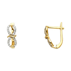 Lady's Yellow 14 KT Huggie Earrings