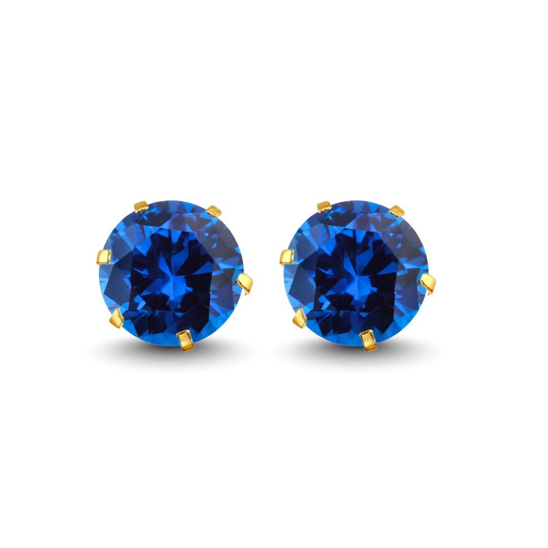 Gold Stud Earrings Broquele