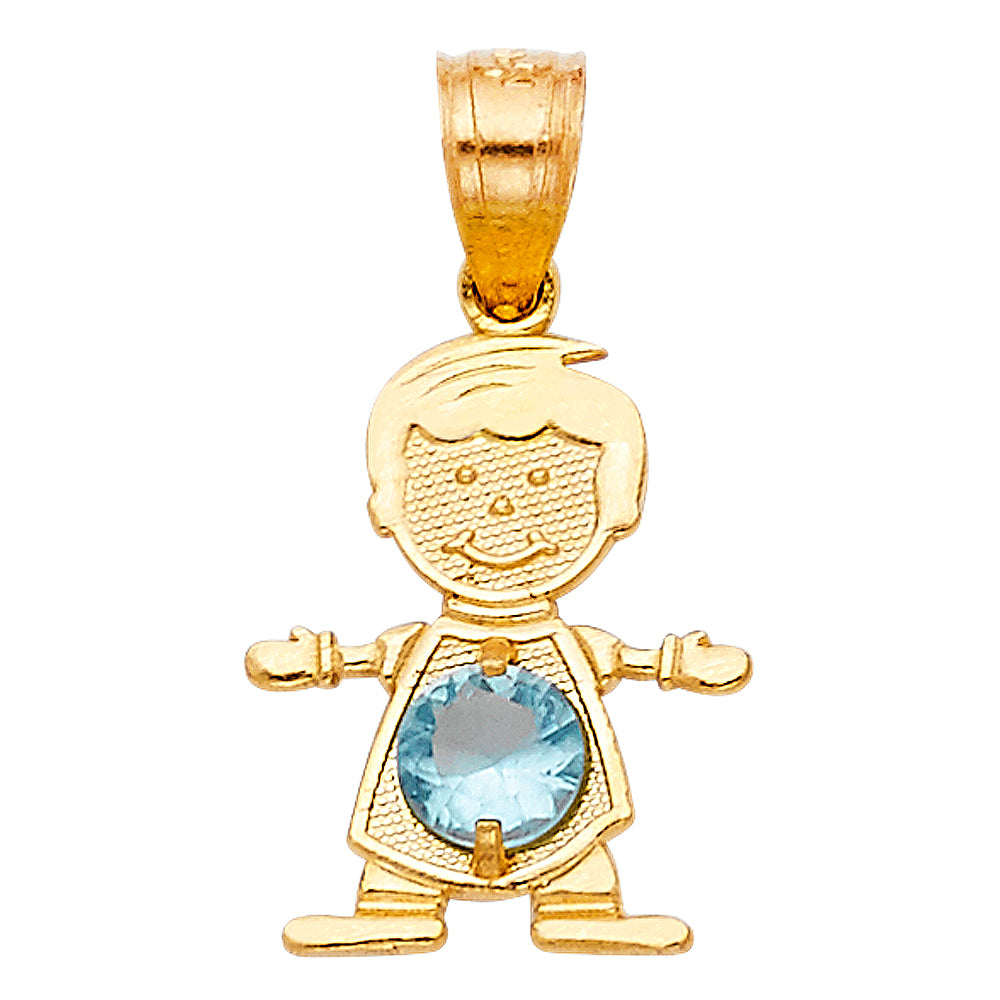 10KT BOY MARCH CHARM FOR MOM