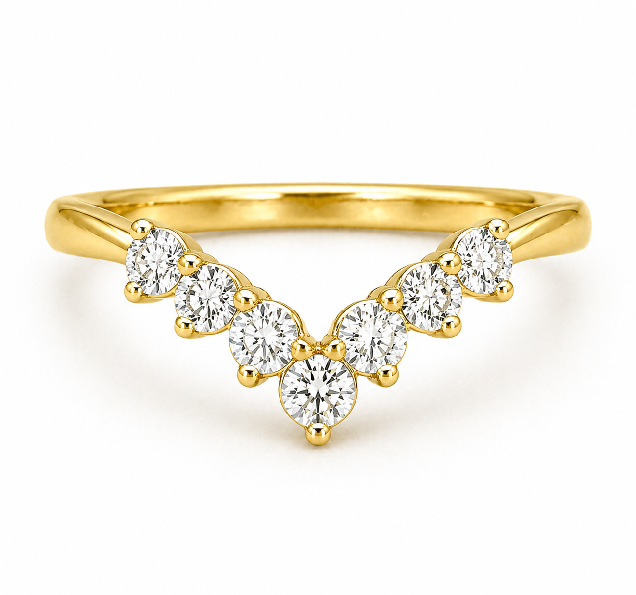 0.57CTTW Lab-Created Band in 14KT Yellow Gold Setting (Not Certified)