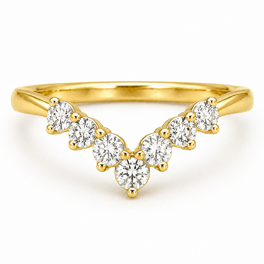 0.57CTTW Lab-Created Band in 14KT Yellow Gold Setting (Not Certified)