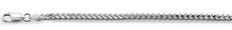 080-2.4MM Oval Franco .925 Sterling Silver Chain