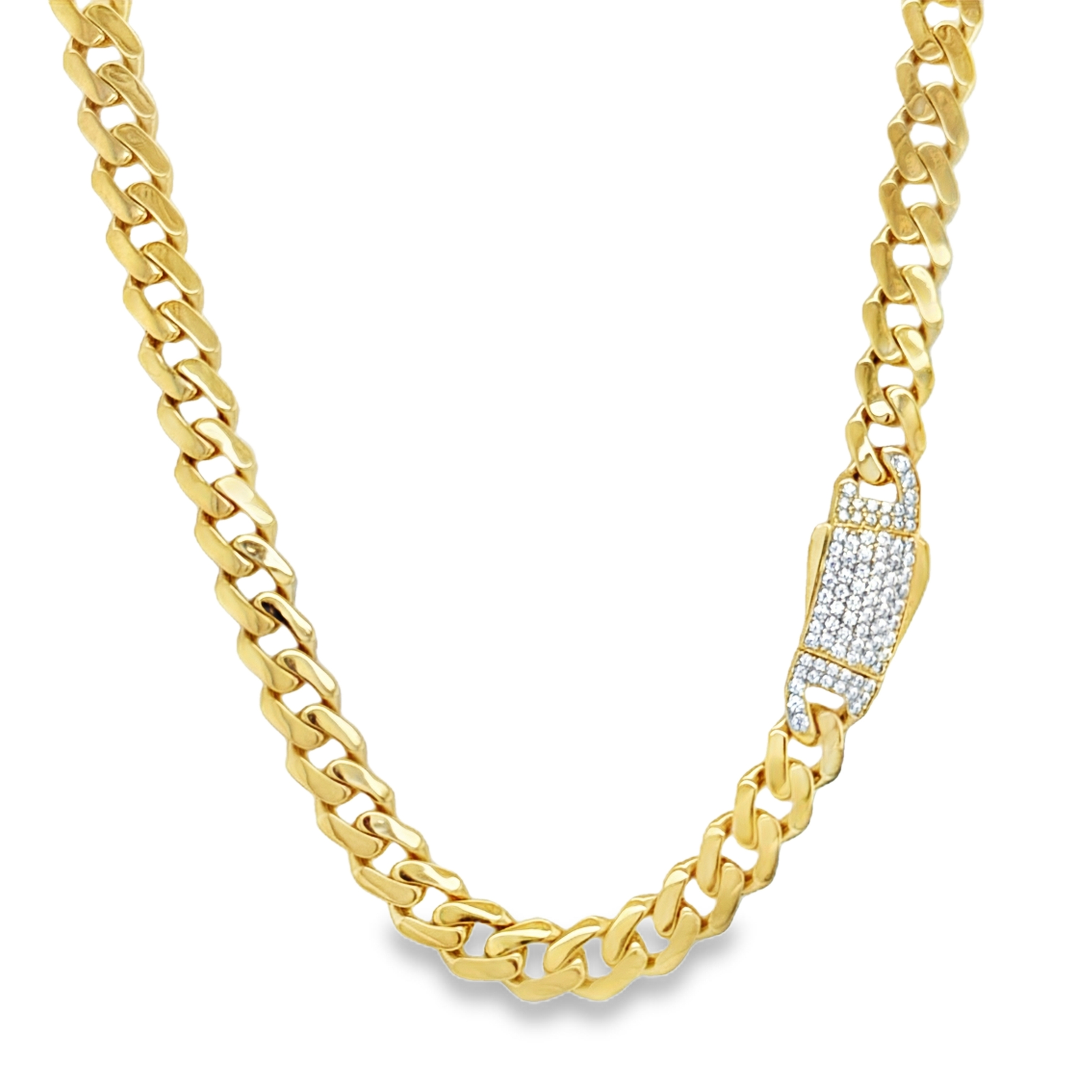 10KT Yellow Gold 6mm Miami Cuban Monaco Chain 20