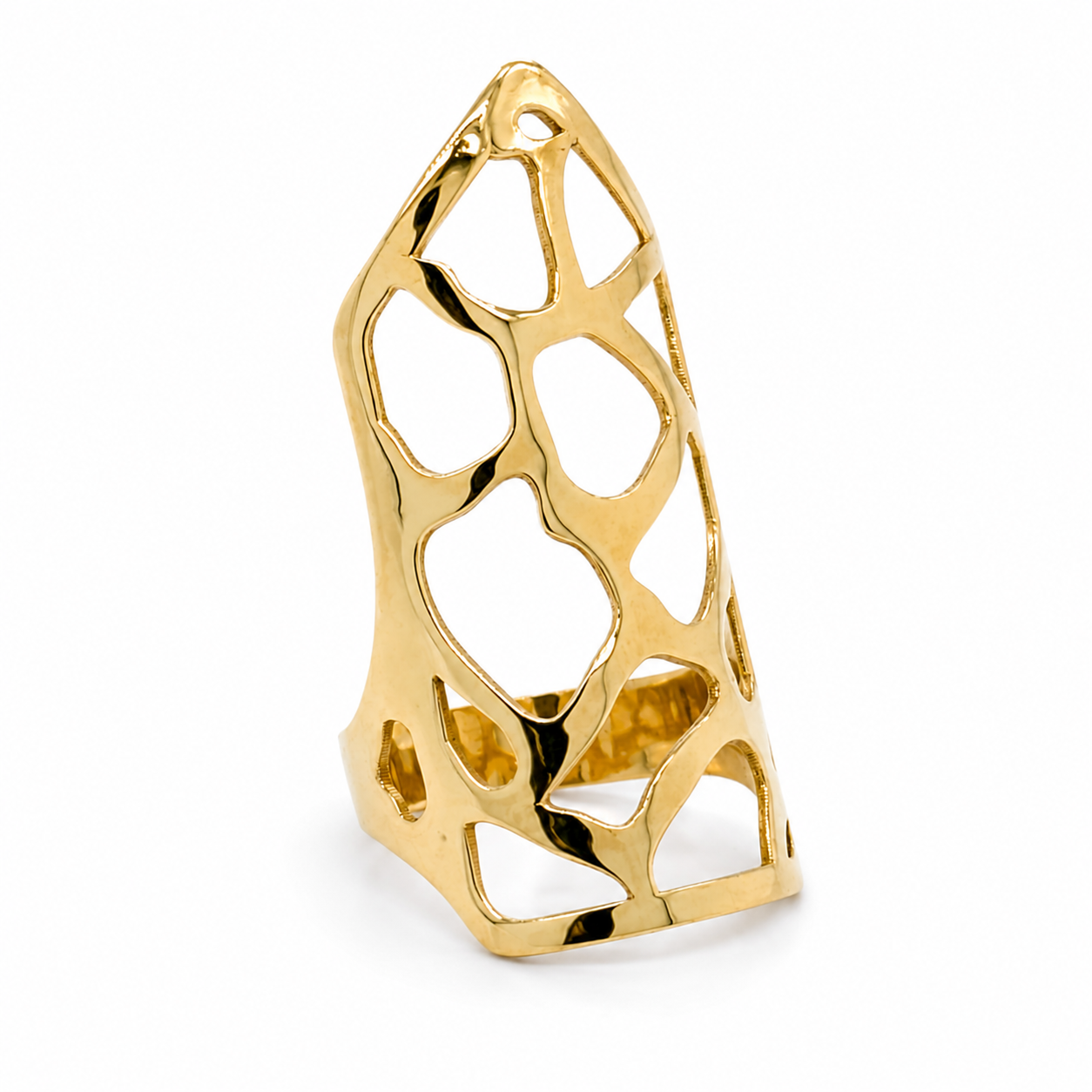 Aura Statement Ring | 10KT Gold | 40mm Openwork Fashion Ring