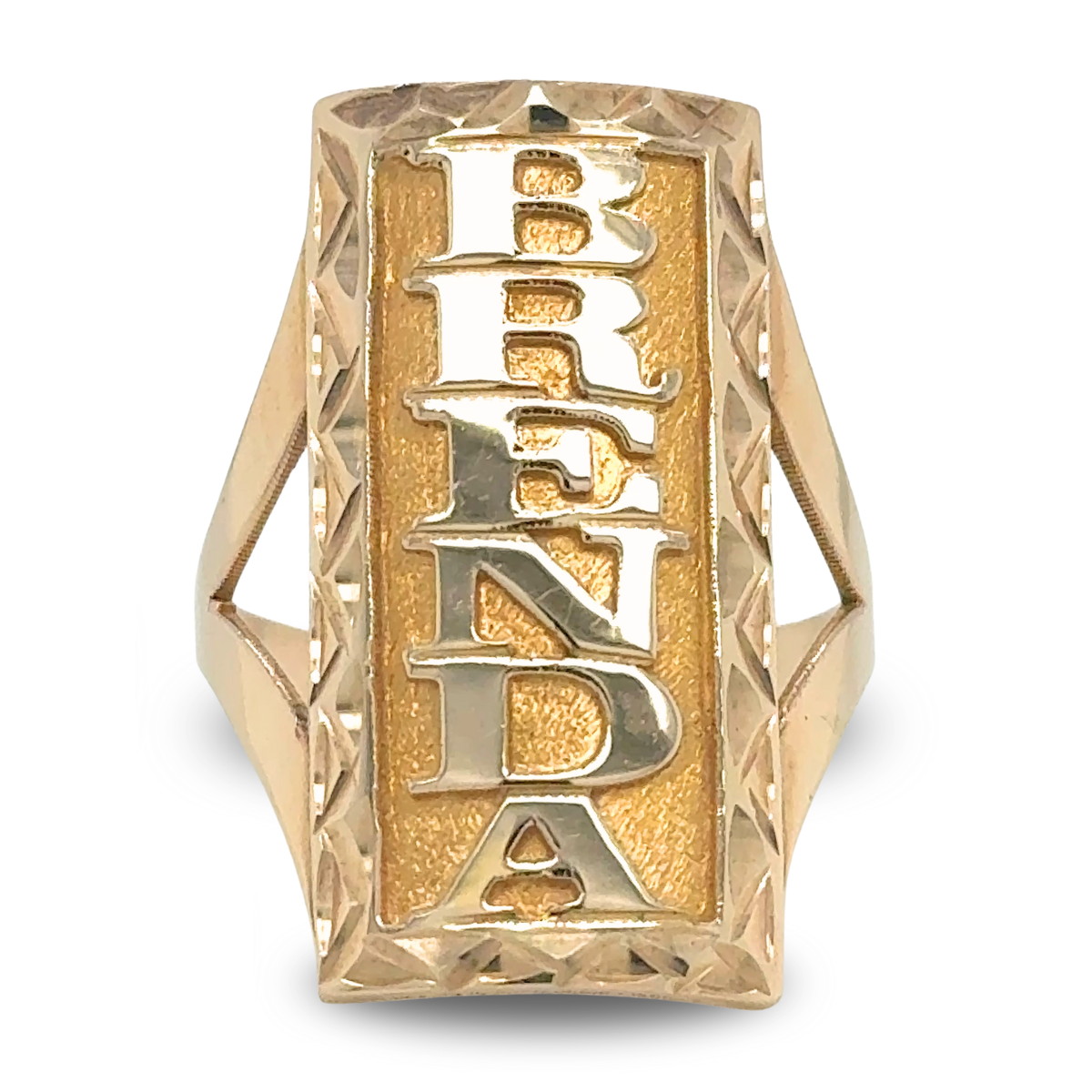 10KT Gold Name Ring