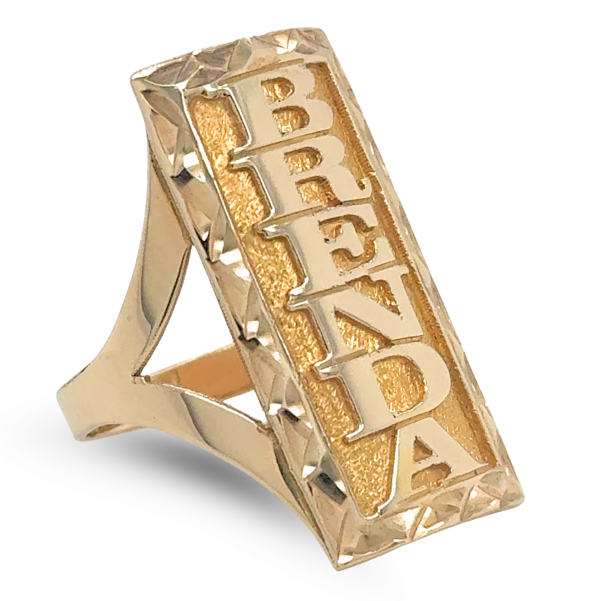 10KT Gold Name Ring