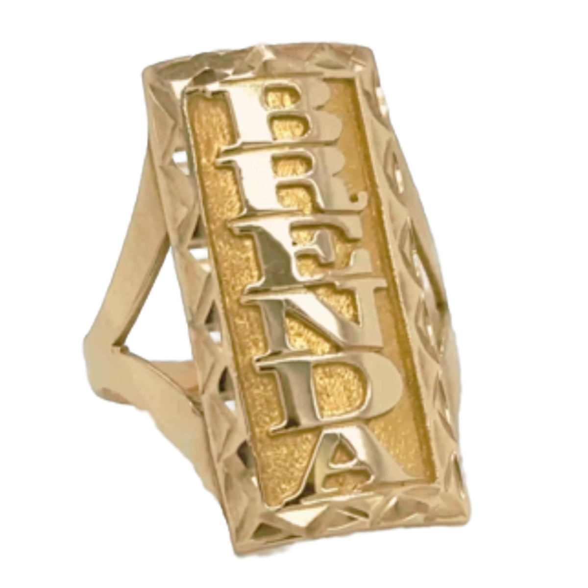10KT Gold Name Ring