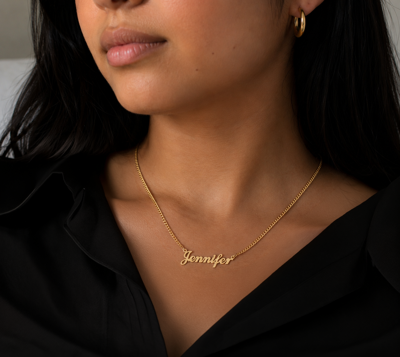 Personalized Name Necklace in 10KT Gold/Cadena de Oro 10KT Personalizada con Nombre