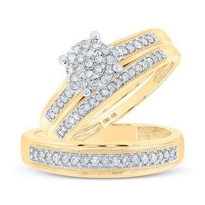 Diamond Wedding Trio Set