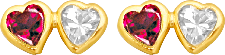 Gold Stud Earrings Broquele