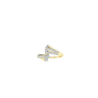 14KT YELLOW GOLD FASHION 0.25CT DIAMOND RING