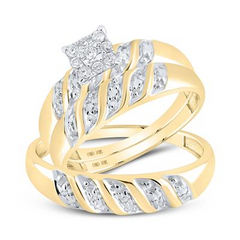 Diamond Wedding Trio Set