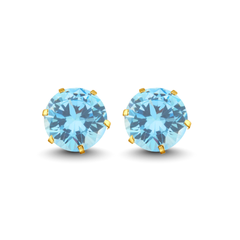 Gold Stud Earrings Broquele
