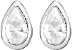 Sterling Silver Pear Stud Earrings