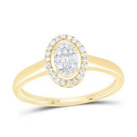 1/5CTW-DIA OVAL RING